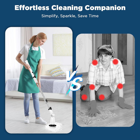 4 Electric Spin Scrubber, Upgraded Bathroom Cleaner, Power Shower Cleaning Brush with Extendable Handle & Brush Heads