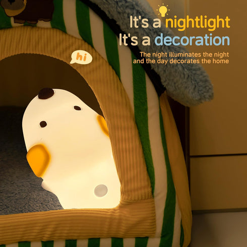 Myratts 7 Dimmable Led Cute Dog Night Light, Colors Puppy Bedside Lamp, Touch Control Night Lamp with Sound Effects