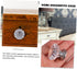 6pcs TEHAUX Mini Drawer Knobs Crystal Decorative Handles for Bedside Cabinets Jewelry Boxes and Furniture Replacement