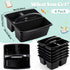 6 Pack 3 Classroom Caddy with Handle Plastic Storage Caddy Organizer with Compartments Desk Caddies Holder Portable