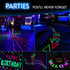 Glow King Blacklight Reactive Glow Tape - Premium UV Fluorescent Neon Party Gifts for Room Decoration
