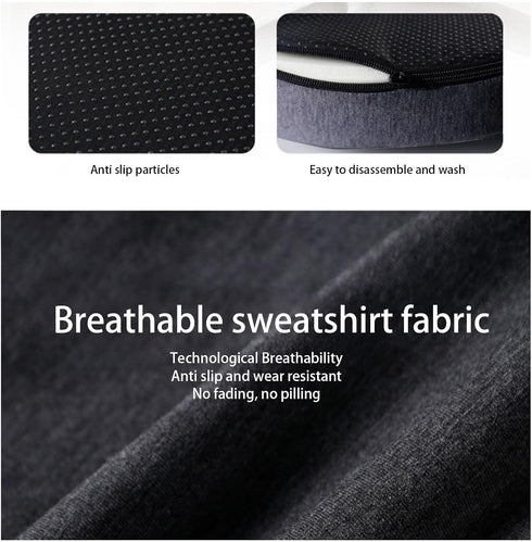 Memory Foam Office Chair Cushion, Lumbar Support & Hip Relief for Home, Car, Wheelchair, Pressure Relief Back Support
