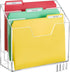 BEYGORM Acrylic File Folder Holder Organizer, 3 Tiers Clear Wall Hanging File Organizer, Large Vertical Folder Holder