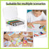BeapTcely 30 Pcs Plastic Crayon Box with Hinged Lid Clear Storage Containers Crayon Case for School Classroom Supplies