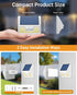 2Pack 3000K Light/3 IP65 vighep White Solar Lights Outdoor Motion Sensor, Warm Lighting Modes, Waterproof Solar Powered