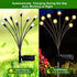 SUNYAO 2 Pack Solar Garden Lights, Upgraded Firefly Lights for Yard Lawn Pathway Decoration, 16 LED Warm White