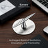 Kavura 316L Spin Decision Pen CNC-Machined Stainless Steel Fidget Pen with Magnetic Stand | Smooth Writing Gel Ink |
