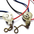 Hisocute 3-Wire 3 Beads Chain Ceiling Fan Switch Desk Antique Lamps Control Switch with Metal Pull Chain Replacement