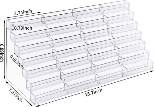 Geetery Acrylic Business Card Holder for Desk, Clear Plastic Multiple Cards Display Stand for Office Supplies