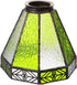 Angoily Vintage Green Glass Lampshade for Pendant Light - Mediterranean Style Replacement