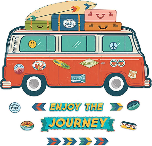 Eureka Adventurer Enjoy The Journey Giant Van Bulletin Board Set by Eureka