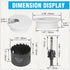 2" White Desk Grommet with Bi-Metal Hole Saw, Plastic Cable Hole Cover for Desktop Cord Management, 7 Pieces