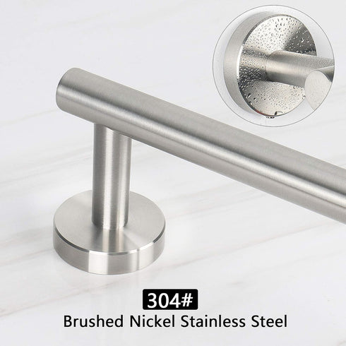 NearMoon Bathroom Towel Bar, Thicken Stainless Steel Shower Towel Rack, Wall Mounted (Brushed Nickel, 12 Inch)