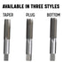 #5-36 UNS High Speed Steel Plug Tap, Drill America (Pack of 1)