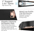 Ospelelf Mini 3 Ring Binder, 1 Inch, Cute Binder for 5.5" x 8.5", with 5 Tab Dividers, Black