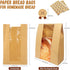 Dnyucen 100pcs Sourdough Bread Bags Large Bread Bags for Homemade Bread Sourdough Paper Storage Bags Bakery Bags