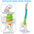 Ruiishunyy 15.5 Mini Spine Anatomy Model - Miniature Human Color Spine Model with All Nerves for Medical Learning