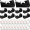 Yahenda 10 Pack Desktop Tape Dispenser Non Skid Base with Invisible Tape Refills 0.7 x 985 Inches for Office Home School