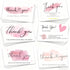 yufangri 120PCS Business,6 2x3.5 Inch Package Thank You Cards Small Styles Pink Thank You For Supporting My Business