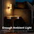 Dimmable, 3 2-Pack LED Night Light with Bubble Acrylic Design, Gold and Clear, Metal, Dusk to Dawn Sensor, Color