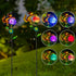 2 Pack Solar Pathway Lights Outdoor, Squirrel Solar Garden Lights, Waterproof Colorful Global Landscape Lighting