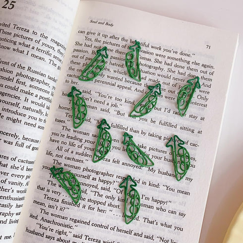 PRETYZOOM 9pcs Carrot Paperclip, Fun Tiny Paper Clips, Cute Metal Paperclips, Bookmark for Students