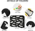 Halloween Bats Expanding File Folder, 13 Pockets, Black Animals Accordion Organizer for A4 Letter Size