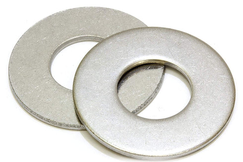 Bolt Dropper 100 Pack Stainless Steel Flat Washers - 3/8" ID x 7/8" OD, Heavy-Duty 304 Stainless