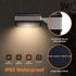 BRIGHTRIGHT 4 Pack 8 Solar Deck Lights Outdoor Waterproof - Step Lights for Stairs & Fence, Color Changing Security