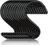 3 Inch 12 Pack Small S Hooks, Heavy Duty Vinyl Coated Non Slip Hooks for Hanging Plants, Pots, Pans