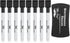 Mr. Pen Magnetic Dry Erase Markers, 8 Pack with 1 Eraser, Fine Tip Black Dry Erase Markers with Magnet