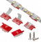 Threetwofour 100 Pack Double Installation LED Strip Light Mounting Bracket Self Adhesive LED