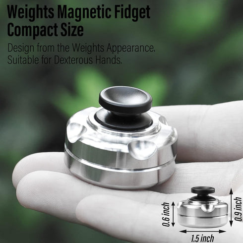 FREELOVE Magnetic Slider Levitation Fidget Spinner for Adults, Heavy Duty Stainless Steel Metal Fidget Toys, Small Mini