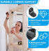 0.92x0.92x0.65, 20 Pack PATIKIL Plastic Corner Braces L-Shape Bracket Right Angle Board Holder Shelf Support