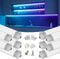 Muzata 10Pack 3.3FT/1M V Shape LED Channel Silver Aluminum LED Strip Diffuser