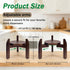 8"11.2" 5 Drink Dispenser Stand Adjustable Width for Gallon Water Jug & Beverage Jar, Sturdy Walnut Wood Holder