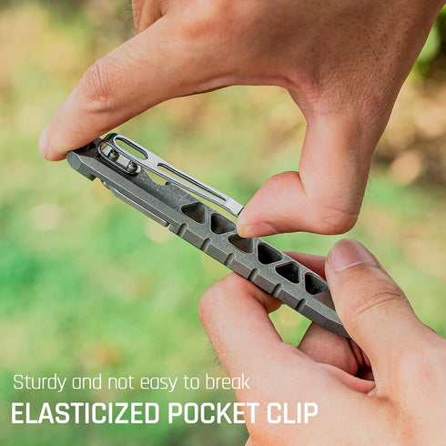 Compact Titanium EDC Pry Bar Multitool with Bottle Opener - Portable Keychain Tool for Outdoor Adventures