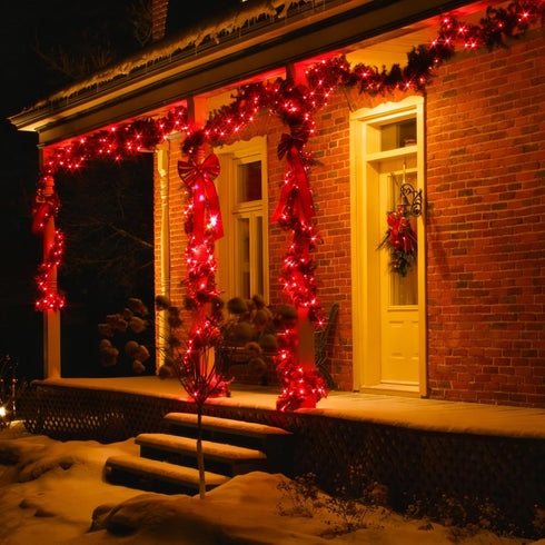 Lights,100 Count 19.6FT LAMPHOME Red Valentines Day Decor Mini Valentine's Lights,Red Christmas String Fairy Lights