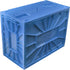 BCW Short Comic Book Bin, Blue - Holds 150 Standard Comic Books | Heavy Duty Plastic Storage Box | Stackable Comics