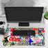 JUST BREATHE Large Mouse Pad, Cool Graffiti Street Art Extended Gaming Mousepad XXL 35"x15.7"