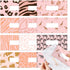SOUL MAMA A6 Cash Envelopes for Budgeting Binder - 12 Pcs Pink Safari Themed Inserts & Money Saving Envelopes