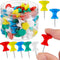 Outus 100 Pcs Giant Push Pins, 1 Inch Jumbo Thumb Tacks for Cork Board, Map, Posters (Red, Yellow, Blue, Green, White)