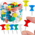 Outus 100 Pcs Giant Push Pins, 1 Inch Jumbo Thumb Tacks for Cork Board, Map, Posters (Red, Yellow, Blue, Green, White)