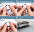 uxcell Loose-Leaf Binder Rings - 45mm/1.8" Metal Book Ring Key Holder for Home, Office Supplies, White, 10 Pack