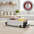 1.5 FW152S OVENTE Electric Buffet Server & Food Warmer with Two Qt Stainless Steel Chafing Dishes, Adjustable
