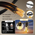 FUANXIEI S14 15M 50FT 3 Dimmable Bulbs Solar Lights Outdoor Patio Lights: Solar Powered Remote Control Light Modes