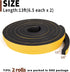 Yotache Foam Tape Weather Stripping for Door, 2 Rolls 1/2" W X 3/8" T, High Density Closed Cell Adhesive Weather Seal