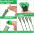 Ouligay 30 5.7 Inch PCS Flower Water Tubes Floral Water Tubes for Fresh Flower Stem with Caps, Plastic Green, Single