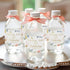 50 8.27" 1.97" Mobiusea Creation Pcs Wild Floral Water Bottle Labels x Thank You Water Bottle Wraps with Gold Foil Text