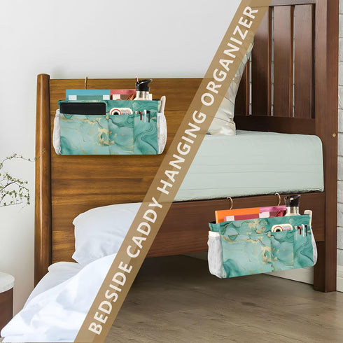 Amooorous Bedside Caddy Storage Organizer Table Cabinet Storage Organizer for Water Bottles, Magazines, Phone, Glasses